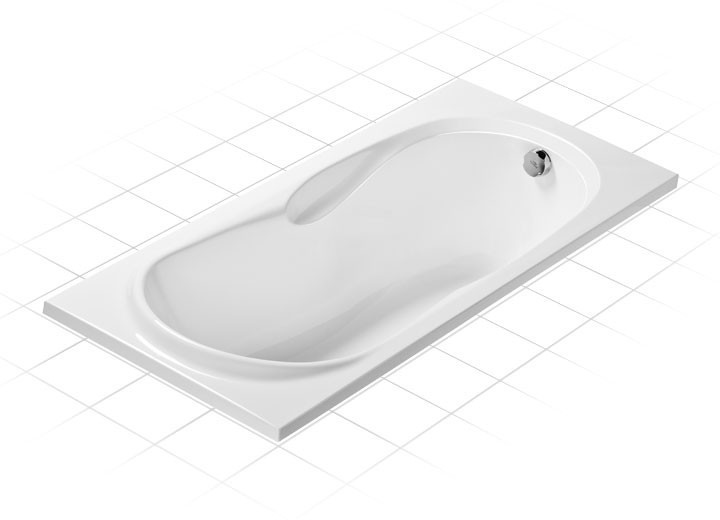 Excellent Sekwana wanna prostokątna 170x75 z nogami WAAC.SEK17WH