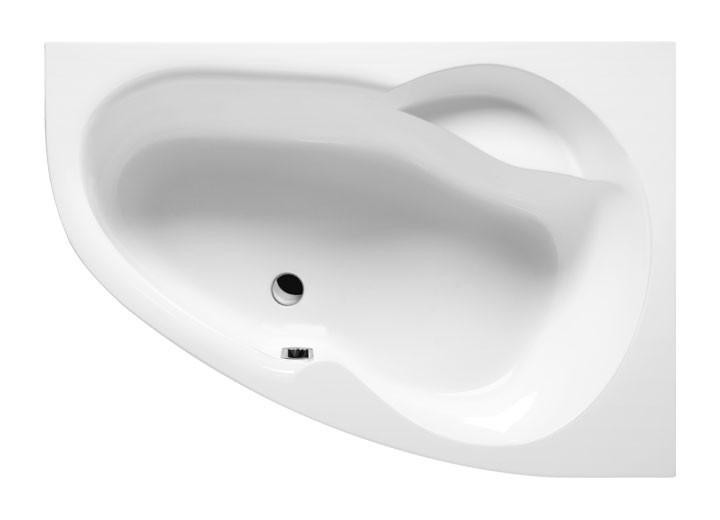 Excellent Newa Plus wanna asymetryczna 150x95 z nogami prawa WAAC.NEP15WH