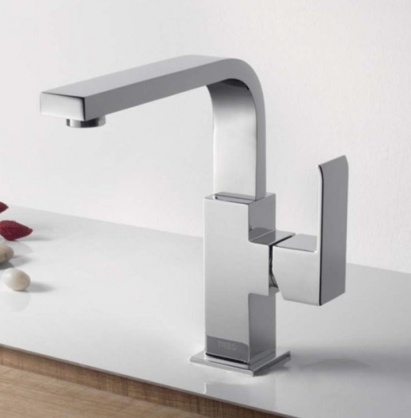 Tres Cuadro bateria umywalkowa perlator chrom 1.06.603