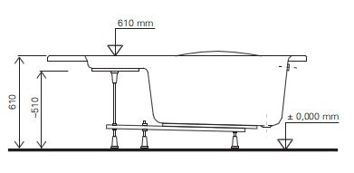Ravak Gentiana podpora nogi do wanny