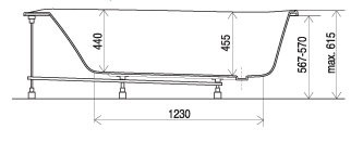 Ravak podpora stelaż nogi do wanny Love Story