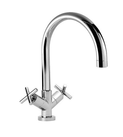 Tres Bimax bateria kuchenna zlewozmywakowa stojąca chrom 1.63.333