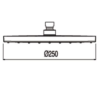 Tres Full głowica natryskowa śr.25cm chrom 1.34.137.26