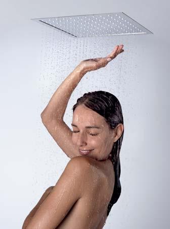 Tres deszczownica kwadratowa 33x33 do mocowania sufitowego antical chrom 1.34.714