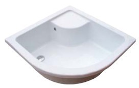 Ravak Sabina LA brodzik półokrągły głęboki z siedziskiem 90x90 GPX11001