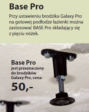 Ravak Base Galaxy PRO nogi do brodzika Gigant PRO, Elipso PRO, Genta PRO, Perseus PRO  XB2J000000N