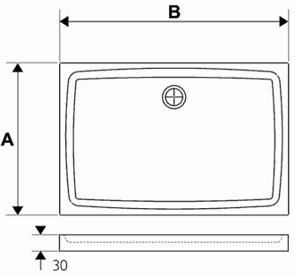 Ravak Gigant PRO Flat brodzik prostokątny 120x90 lany marmur XAO3G711010