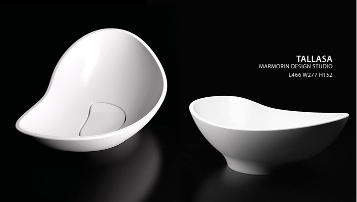 Marmorin Tallasa umywalka stawiana na blat Mineralicast P 520 044 020 010