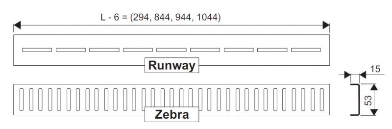 Ravak Runway 300 odpływ liniowy 30 cm stal nierdzewna XO1418