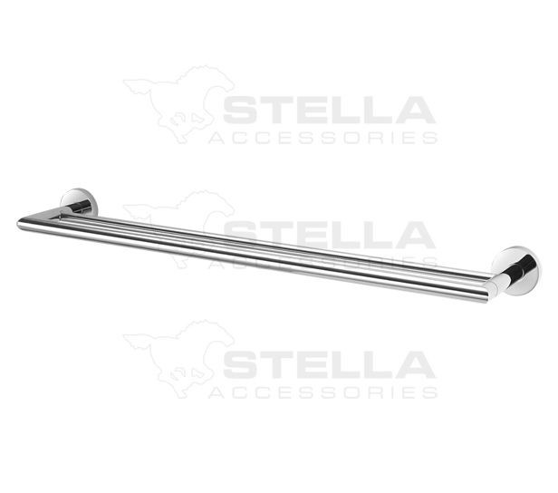 Stella Classic wieszak prosty podwójny chrom 07120