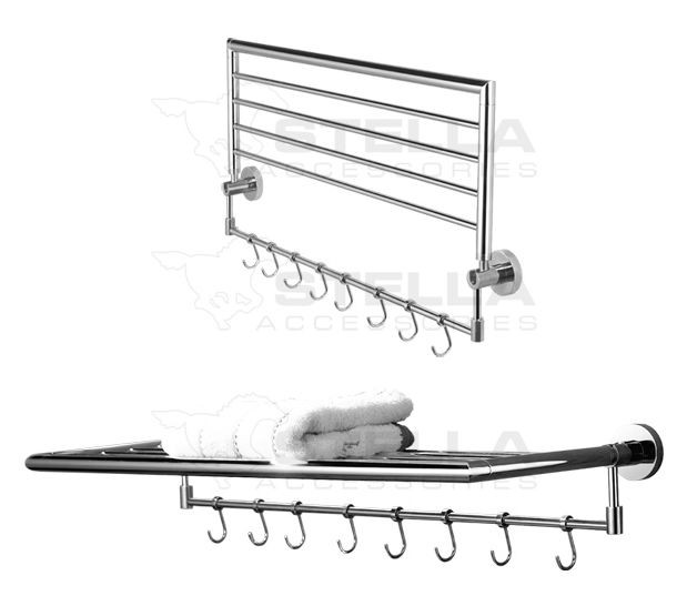 Stella Classic półka na ręczniki ruchoma chrom 07050