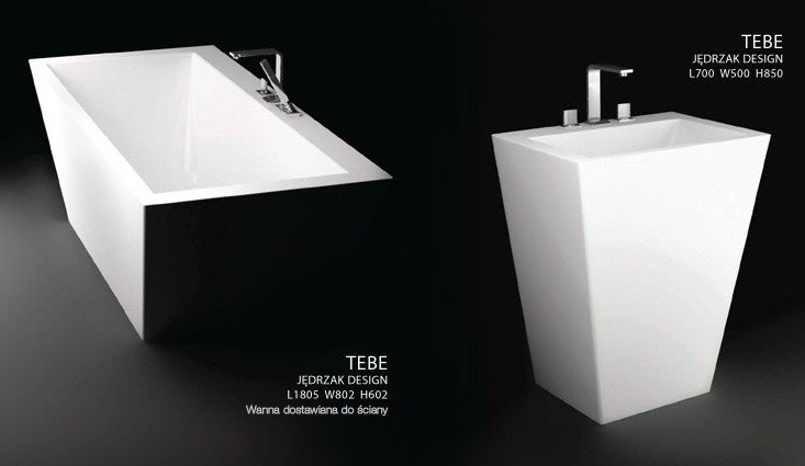 Marmorin Tebe I wanna wolnostojąca 180x80 Mineralicast P 530 180 020 010