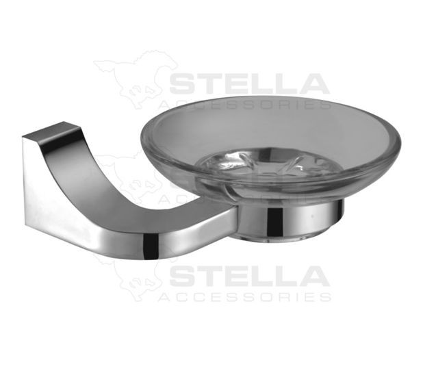 Stella Square mydelniczka szkło chrom 04420