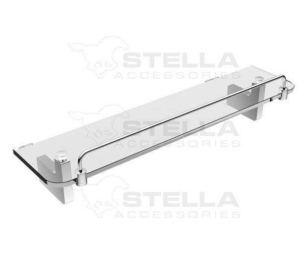 Stella Oslo półka szklana chrom 02800