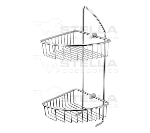 Stella koszyk narożny podwójny chrom 16051
