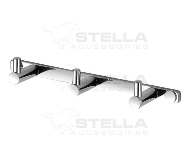 Stella listwa - 3 haczyki chrom 18013