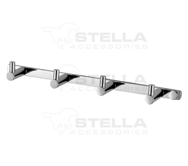 Stella listwa - 4 haczyki chrom 18014