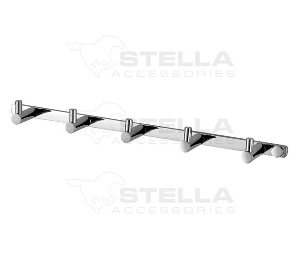 Stella listwa - 5 haczyków chrom 18015