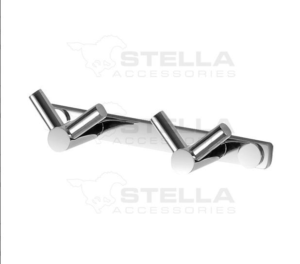 Stella listwa - 2 haczyki chrom 18022