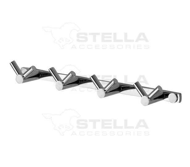 Stella listwa - 4 haczyki chrom 18024