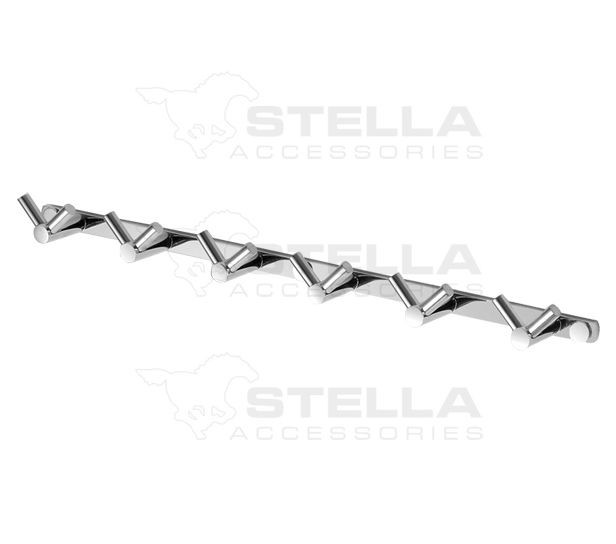 Stella listwa - 6 haczyków chrom 18026