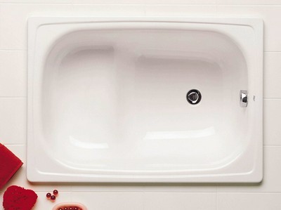 Roca Contesa wanna stalowa prostokątna z siedziskiem 100x70 A213100001