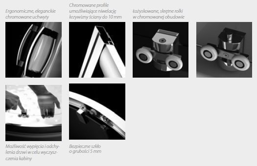 Radaway Premium Plus S ścianka boczna 90cm do kompletowania z drzwiami wnękowymi Premium Plus DWJ chrom przeźroczyste Easy Clean 33403-01-01N