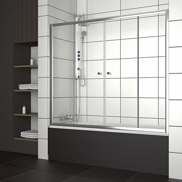 Radaway Vesta DW zabudowa nawannowa 170cm chrom przeźroczyste 203170-01