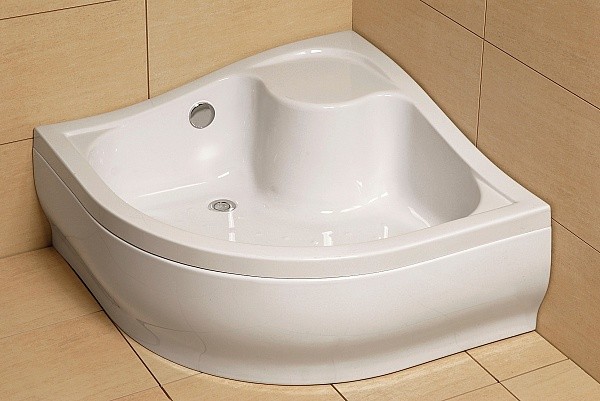 Radaway Korfu A brodzik półokrągły głęboki z siedziskiem 80x80 4S88400-03