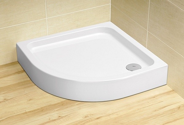 Radaway Siros A Compact brodzik półokrągły na podstawie styropianowej ze zintegrowaną obudową 90x90 SBA9917-2