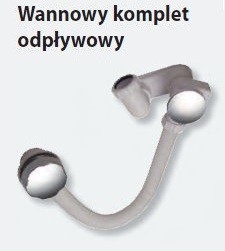 Ravak syfon wannowy z przelewem chrom X01305