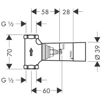 Hansgrohe zawór odcinający DN15 element podtynkowy 15973180