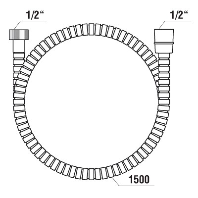 Ravak wąż natryskowy 150 cm nierdzewny chrom 911.00 X07P006