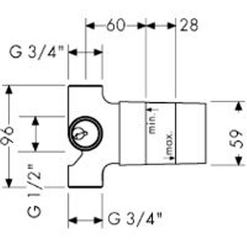 Hansgrohe Quattro przełącznik czterodrożny DN20 element podtynkowy 15930180
