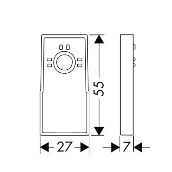 Hansgrohe podkładka dystansowa do korekty w pionie 98993000