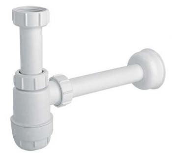 McAlpine syfon umywalkowy niski PCV biały HC2