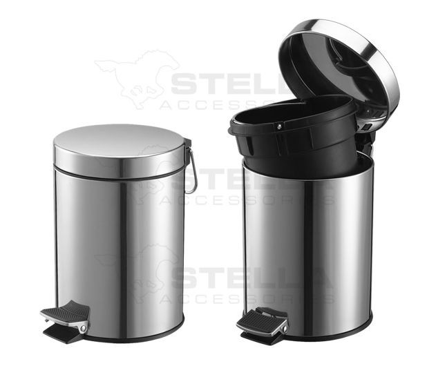 Stella pojemnik na odpadki 3 L chrom 20003