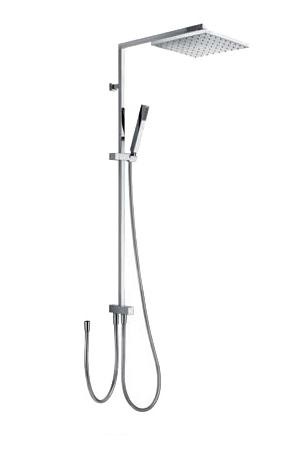 Tres Cuadro zestaw natryskowy do baterii natynkowej chrom 1.07.476