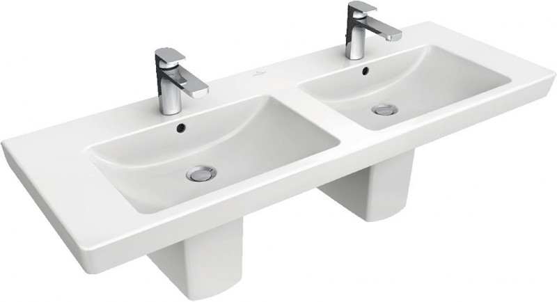 Villeroy&Boch Subway 2.0 umywalka meblowa podwójna 130cm biała weiss alpin 7175D001