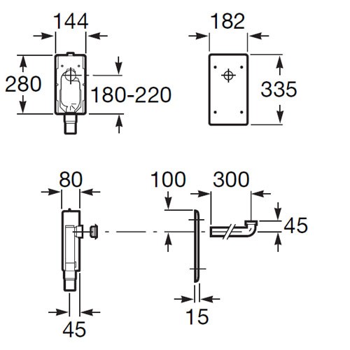 Roca Dostępna Łazienka syfon umywalkowy podtynkowy A506403207