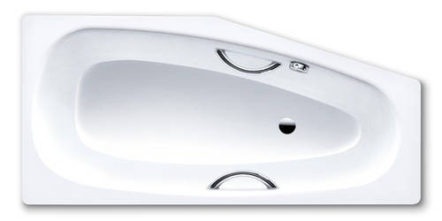 Kaldewei Mini wanna asymetryczna lewa z otworami na uchwyty 157x70 biały model 837 2253 0001 0001