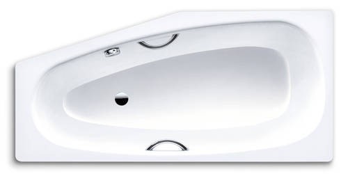 Kaldewei Mini wanna asymetryczna prawa z otworami na uchwyty 157x70 biały model 835 2245 0001 0001