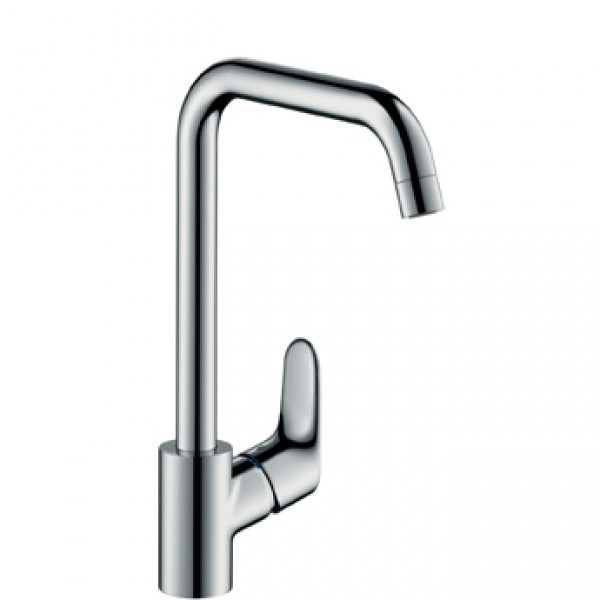 Hansgrohe Focus E2 bateria kuchenna zlewozmywakowa z obrotową wylewką stalowy 31820800