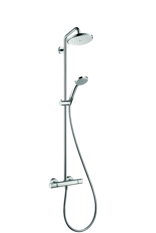 Hansgrohe Croma 220 komplet prysznicowy z termostatem i deszczownicą chrom 27185000