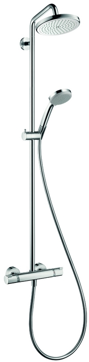 Hansgrohe Croma 220 EcoSmart komplet prysznicowy z termostatem i deszczownicą chrom - 27188000
