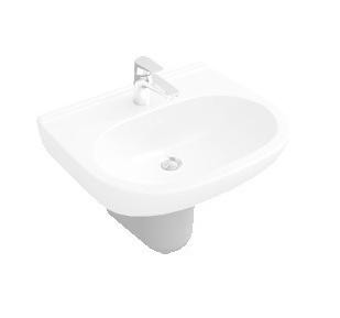 Villeroy&Boch O.Novo półpostument do umywalki biały weiss alpin 52660001