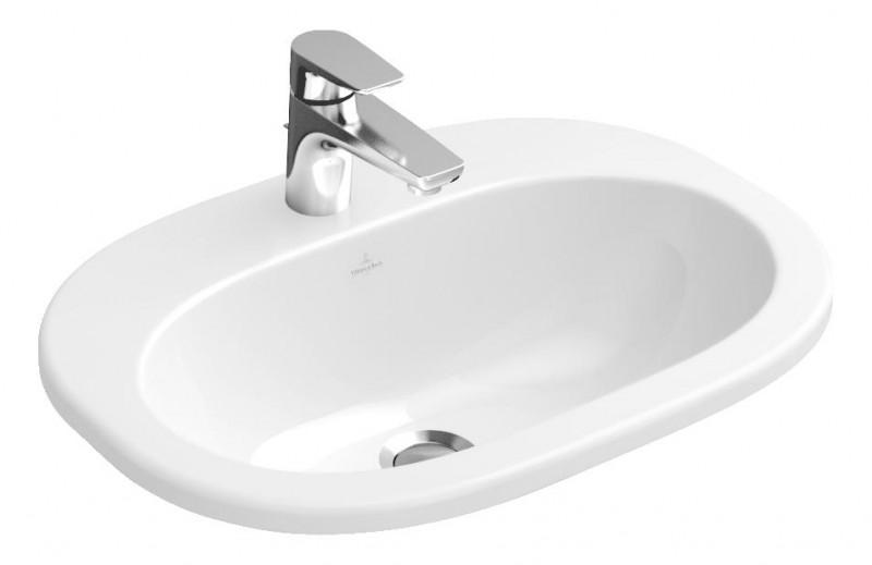 Villeroy&Boch O.Novo umywalka wpuszczana w blat 56cm 56x40,5 biała weiss alpin 41615601