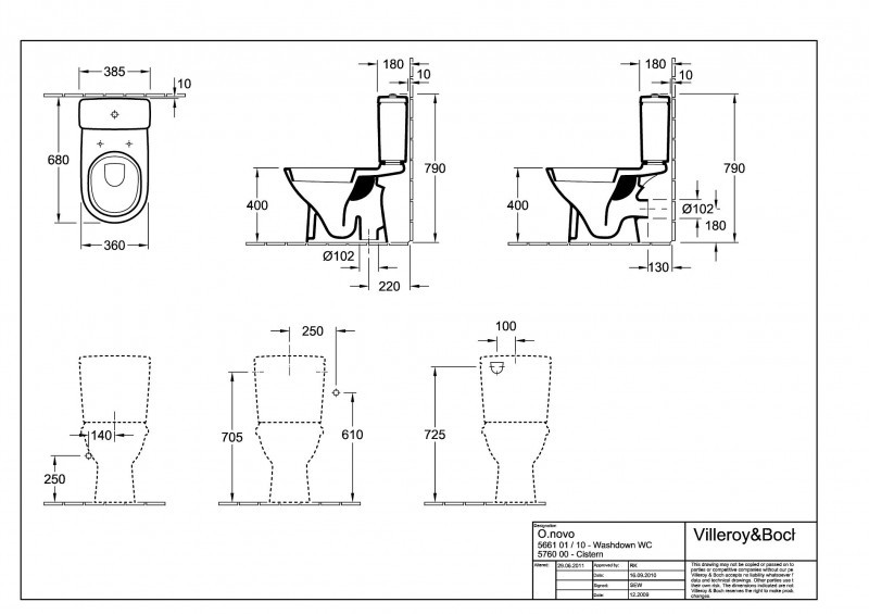 Villeroy&Boch O.Novo muszla do WC-kompakt stojąca biała weiss alpin ceramicplus 566110R1