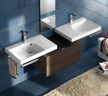 Hatria Grandangolo G-75 umywalka ceramiczna lewa 75 cm Y0XK