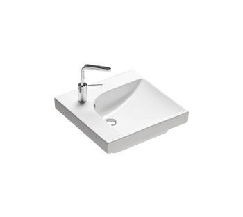 Hatria Grandangolo G-50 umywalka ceramiczna prawa 50 cm YXFA